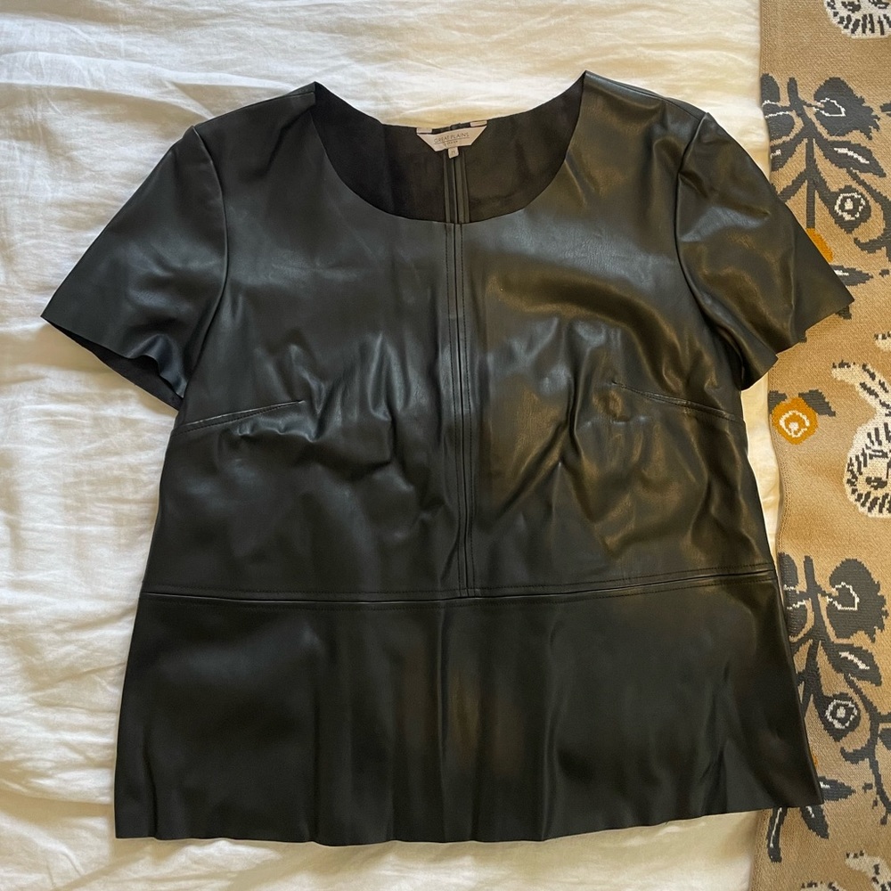 Real Leather Top